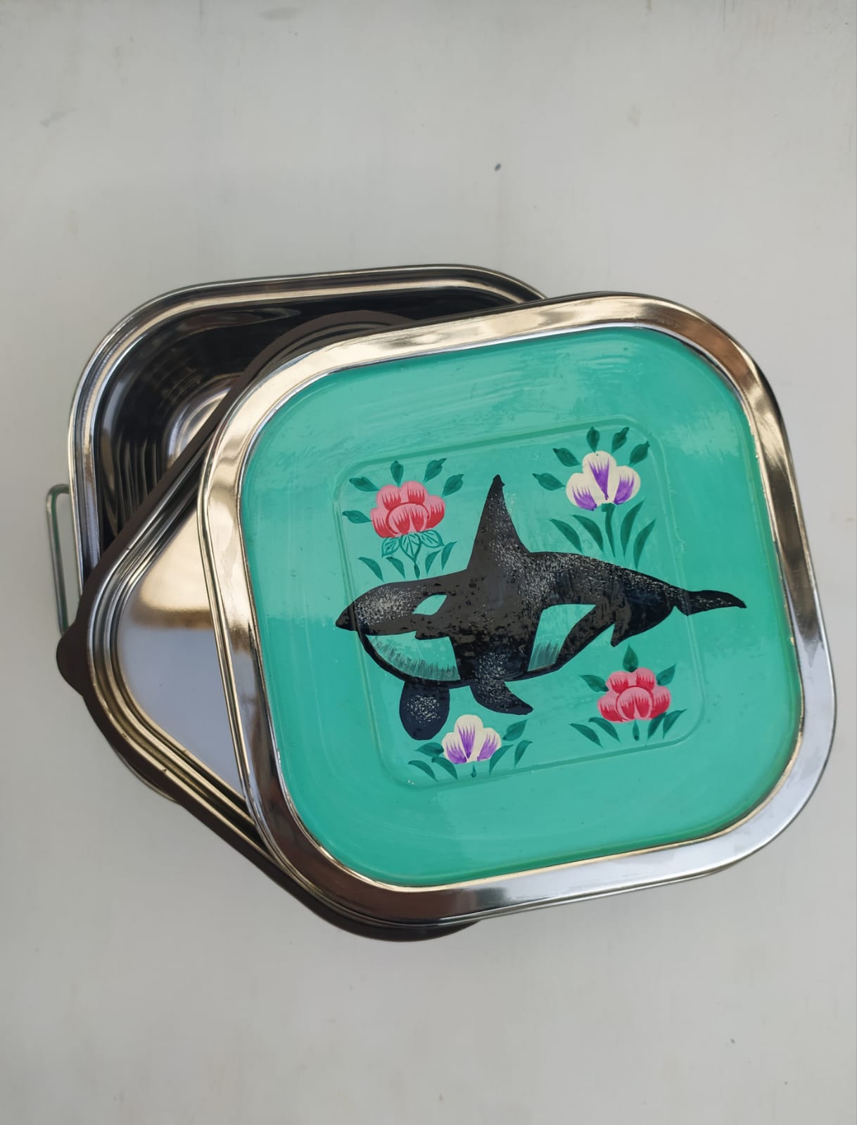 stainless steel tupperware