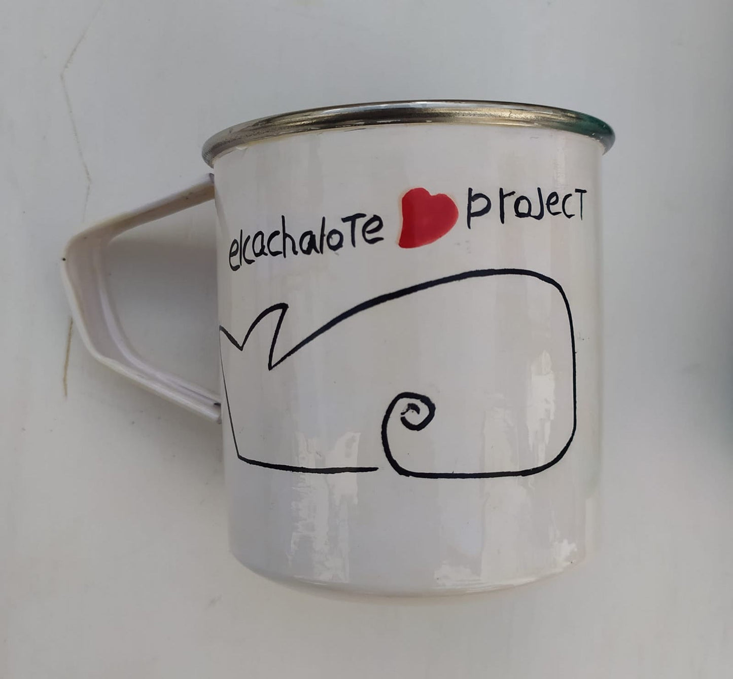 Tazas de acero inoxidable pintadas a mano