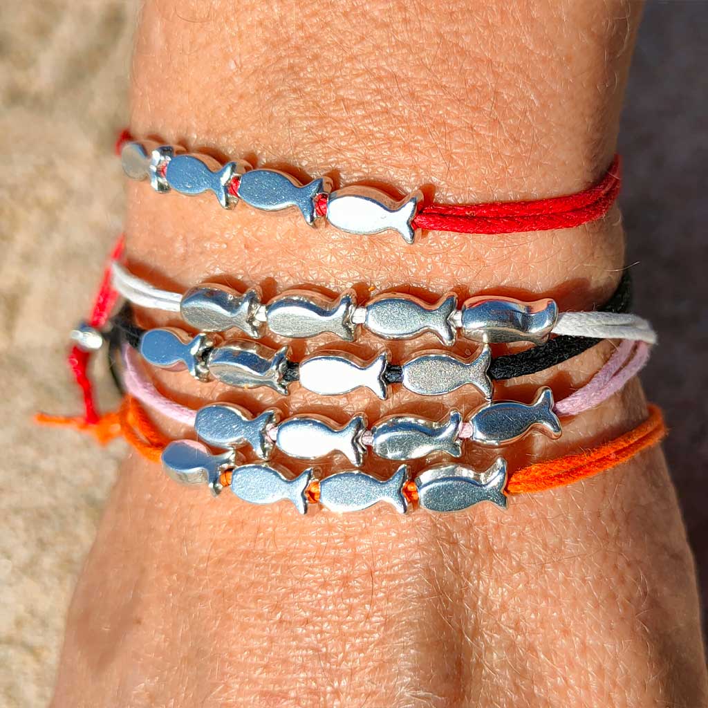 Pulsera de peces regulable